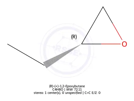 Chemical structure of (R)-(+)-1,2-Epoxybutane