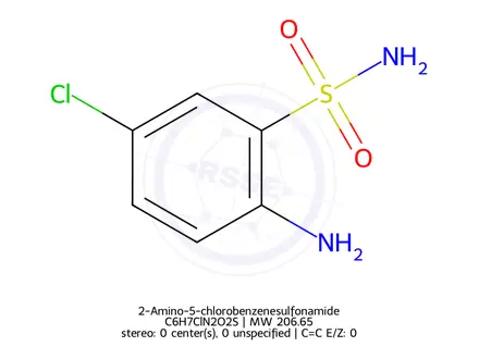 Chemical structure of 2-Amino-5-chlorobenzenesulfonamide