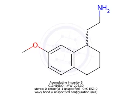 Chemical structure of Agomelatine impurity 6