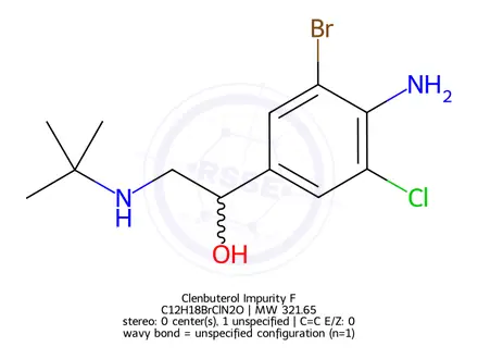 Chemical structure of Clenbuterol Impurity F