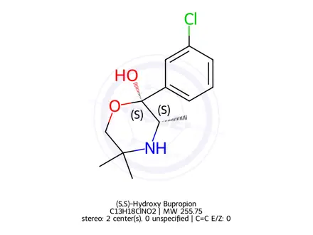 Chemical structure of (S,S)-Hydroxy Bupropion