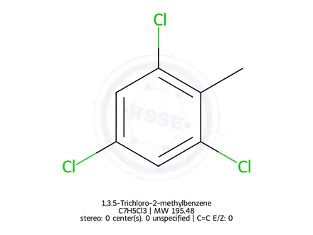 Chemical structure of 1,3,5-Trichloro-2-methylbenzene