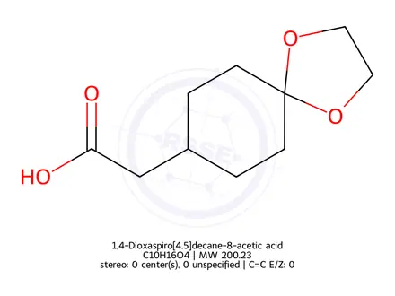 Chemical structure of 1,4-Dioxaspiro[4.5]decane-8-acetic acid