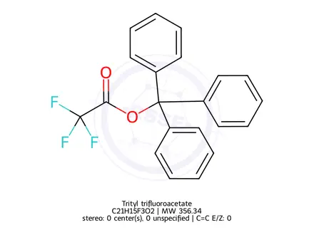 Chemical structure of Trityl trifluoroacetate