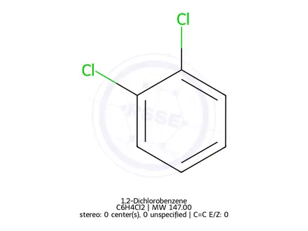 Chemical structure of 1,2-Dichlorobenzene