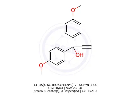 Chemical structure of 1,1-BIS(4-METHOXYPHENYL)-2-PROPYN-1-OL