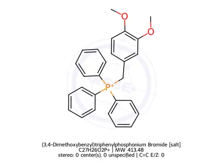 Chemical structure of (3,4-Dimethoxybenzyl)triphenylphosphonium Bromide