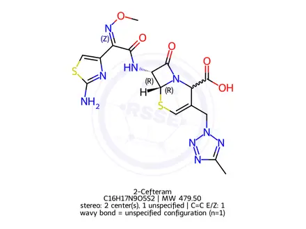 Chemical structure of Δ2-Cefteram