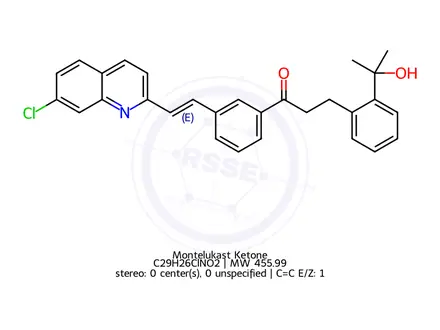Chemical structure of Montelukast Ketone