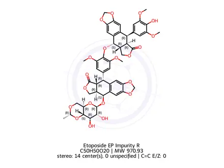 Chemical structure of Etoposide Impurity R