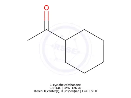 Chemical structure of 1-cyclohexylethanone