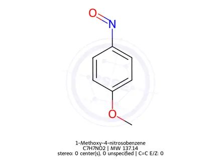 Chemical structure of 1-Methoxy-4-nitrosobenzene