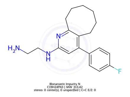 Chemical structure of Blonanserin Impurity N