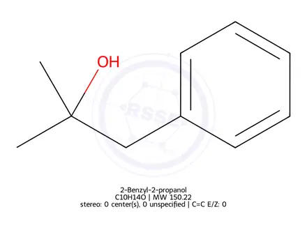 Chemical structure of 2-Methyl-1-phenylpropan-2-ol