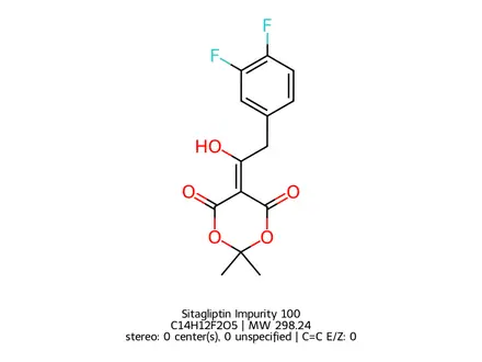 Chemical structure of Sitagliptin Impurity 100