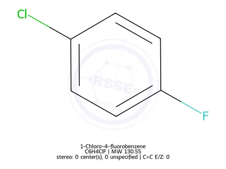 Chemical structure of 1-Chloro-4-fluorobenzene