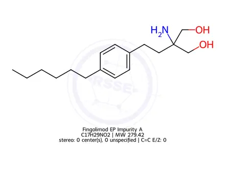 Chemical structure of Fingolimod EP Impurity A