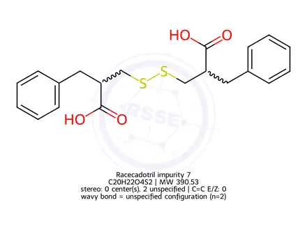 Chemical structure of Racecadotril impurity 7
