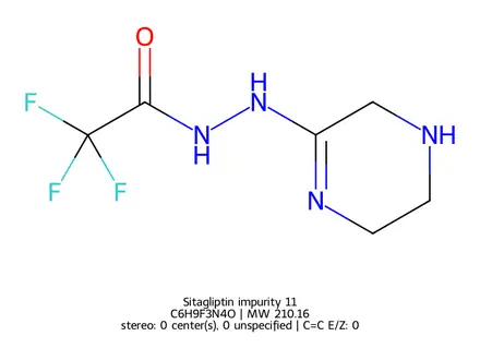 Chemical structure of Sitagliptin impurity 11