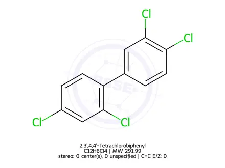 Chemical structure of 2,3',4,4'-Tetrachlorobiphenyl