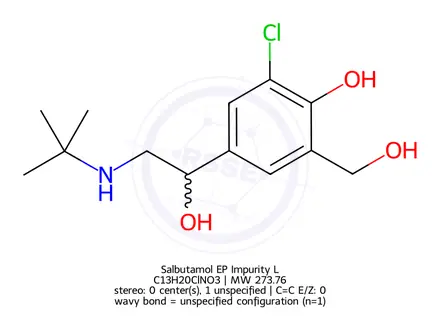 Chemical structure of Albuterol EP Impurity L