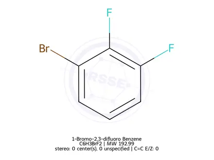 Chemical structure of 1-Bromo-2,3-difluoro Benzene