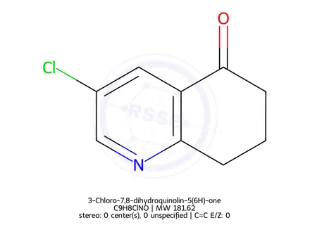 Chemical structure of 3-Chloro-7,8-dihydroquinolin-5(6H)-one