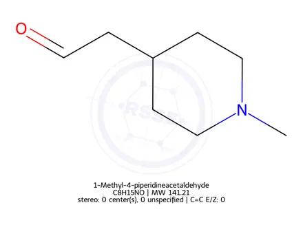 Chemical structure of 1-Methyl-4-piperidineacetaldehyde