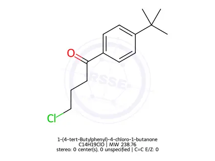 Chemical structure of 1-(4-tert-Butylphenyl)-4-chloro-1-butanone