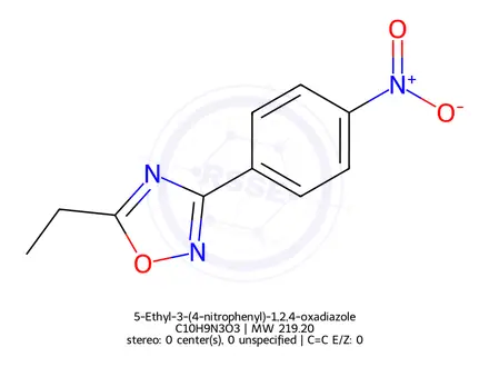 Chemical structure of 5-Ethyl-3-(4-nitrophenyl)-1,2,4-oxadiazole