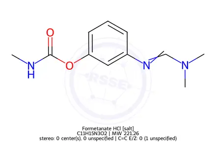 Chemical structure of Formetanate HCl