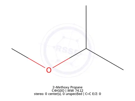 Chemical structure of 2-Methoxy Propane