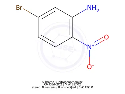 Chemical structure of 5-bromo-2-nitrobenzenamine