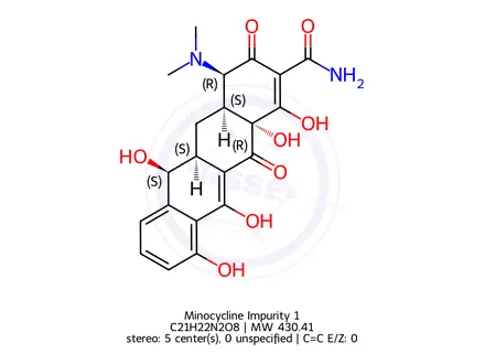 Chemical structure of Minocycline Impurity 1