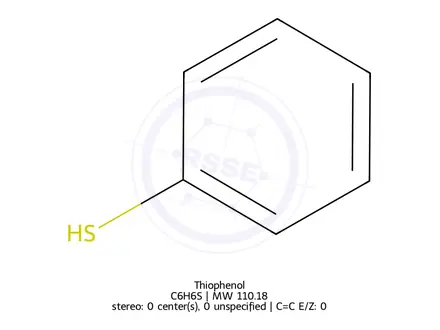 Chemical structure of Benzenethiol