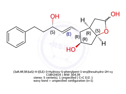 Chemical structure of Bimatoprost Impurity 15