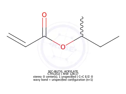 Chemical structure of SEC-BUTYL ACRYLATE