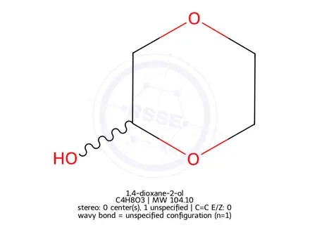 Chemical structure of Glycerol Formal Impurity 9