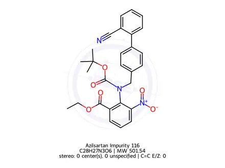 Chemical structure of Azilsartan Impurity 116