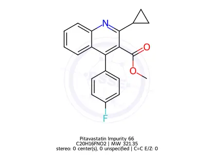 Chemical structure of Pitavastatin Impurity 66