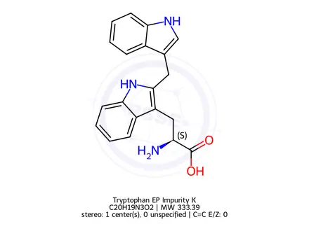 Chemical structure of Tryptophan EP Impurity K