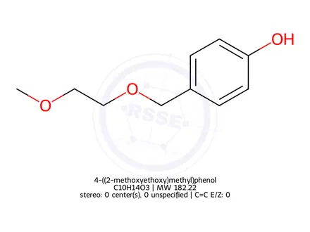 Chemical structure of 4-((2-methoxyethoxy)methyl)phenol