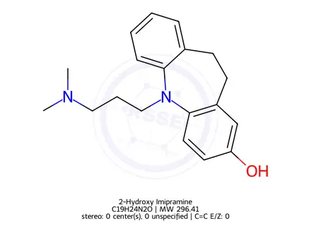 Chemical structure of 2-Hydroxy Imipramine