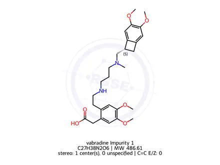 Chemical structure of Ivabradine Impurity 10(free base)