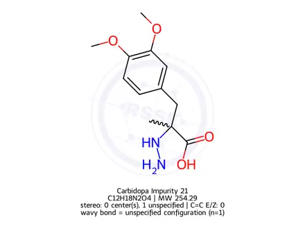 Chemical structure of Carbidopa Impurity 21
