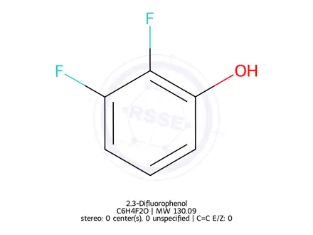 Chemical structure of 2,3-Difluorophenol
