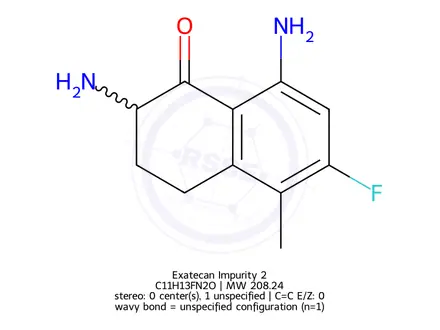 Chemical structure of Exatecan Impurity 2