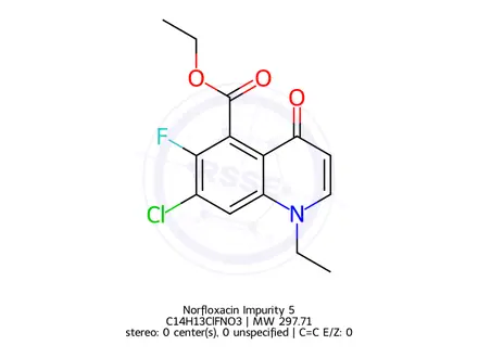 Chemical structure of Norfloxacin Impurity 5