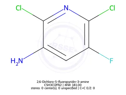 Chemical structure of 2,6-Dichloro-5-fluoropyridin-3-amine