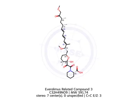 Chemical structure of Everolimus Impurity 013-99